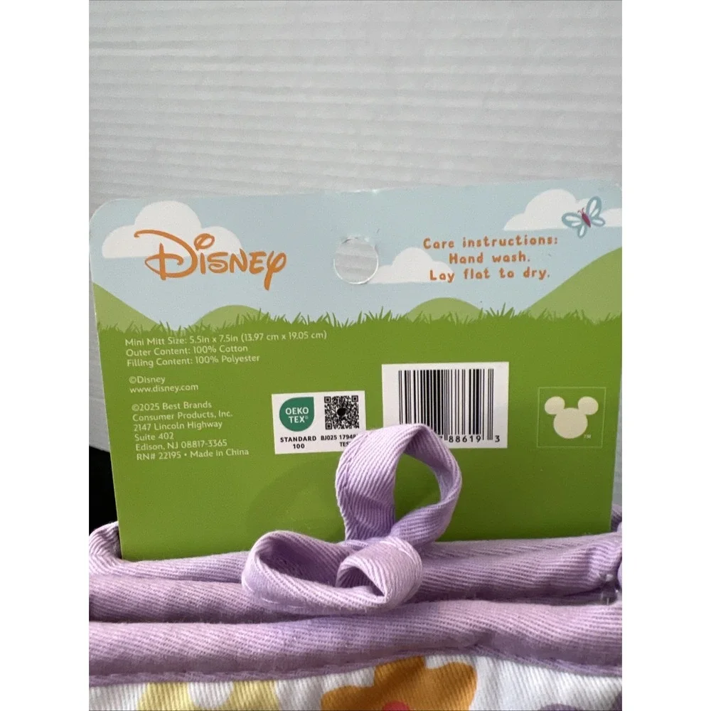 2 Pack Disney Mickey Mouse Minnie Mouse Easter‎ Spring Mini Oven Mitts NEW
